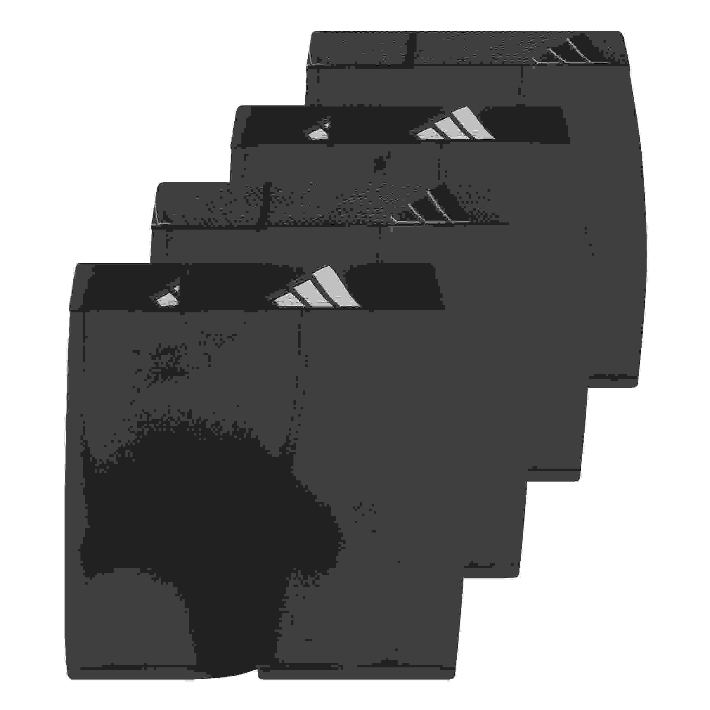 adidas Microfiber 4-Pack Big Boys' Black/Onix/Grey Boxer Brief